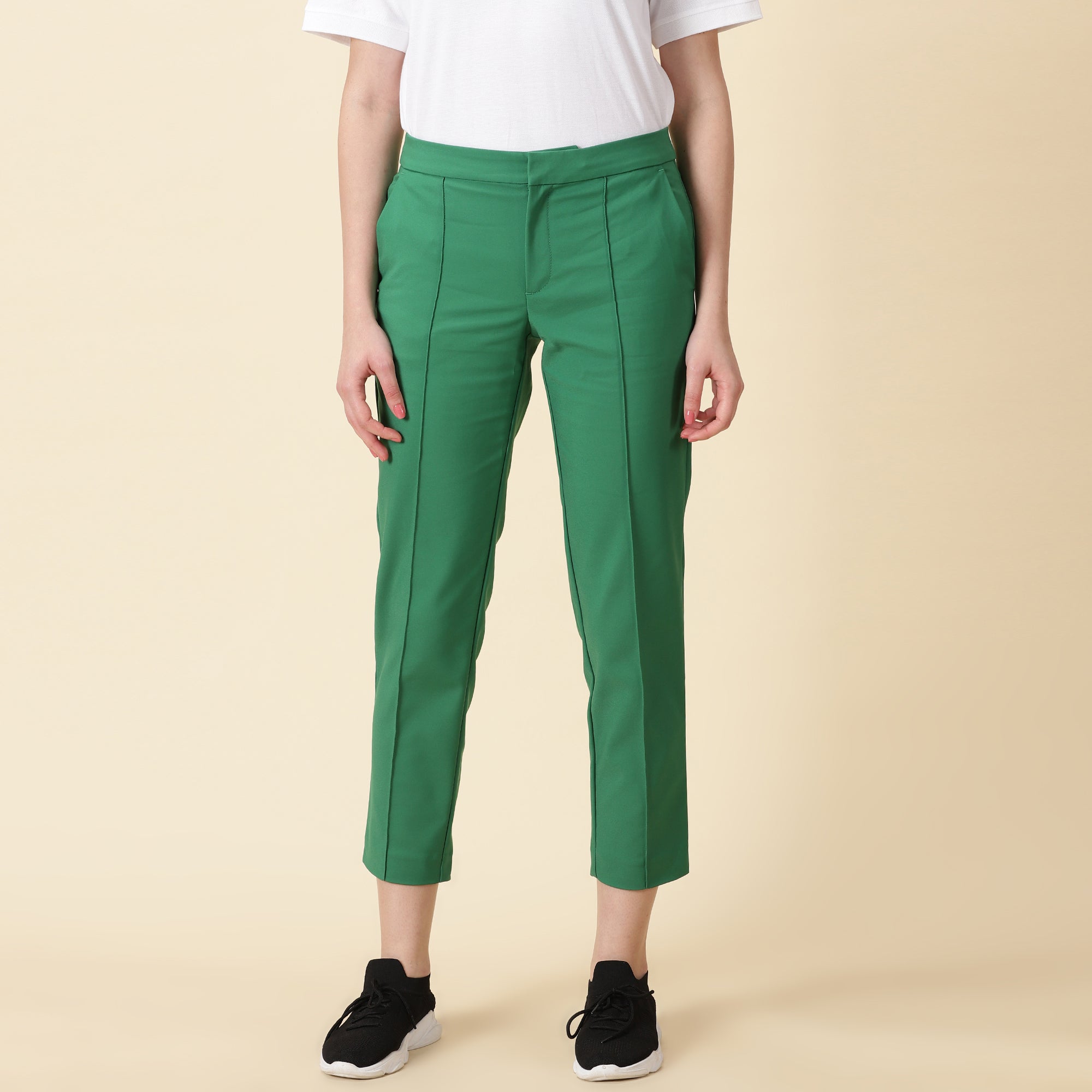 Slim Fit Golf Pants - Grass Green