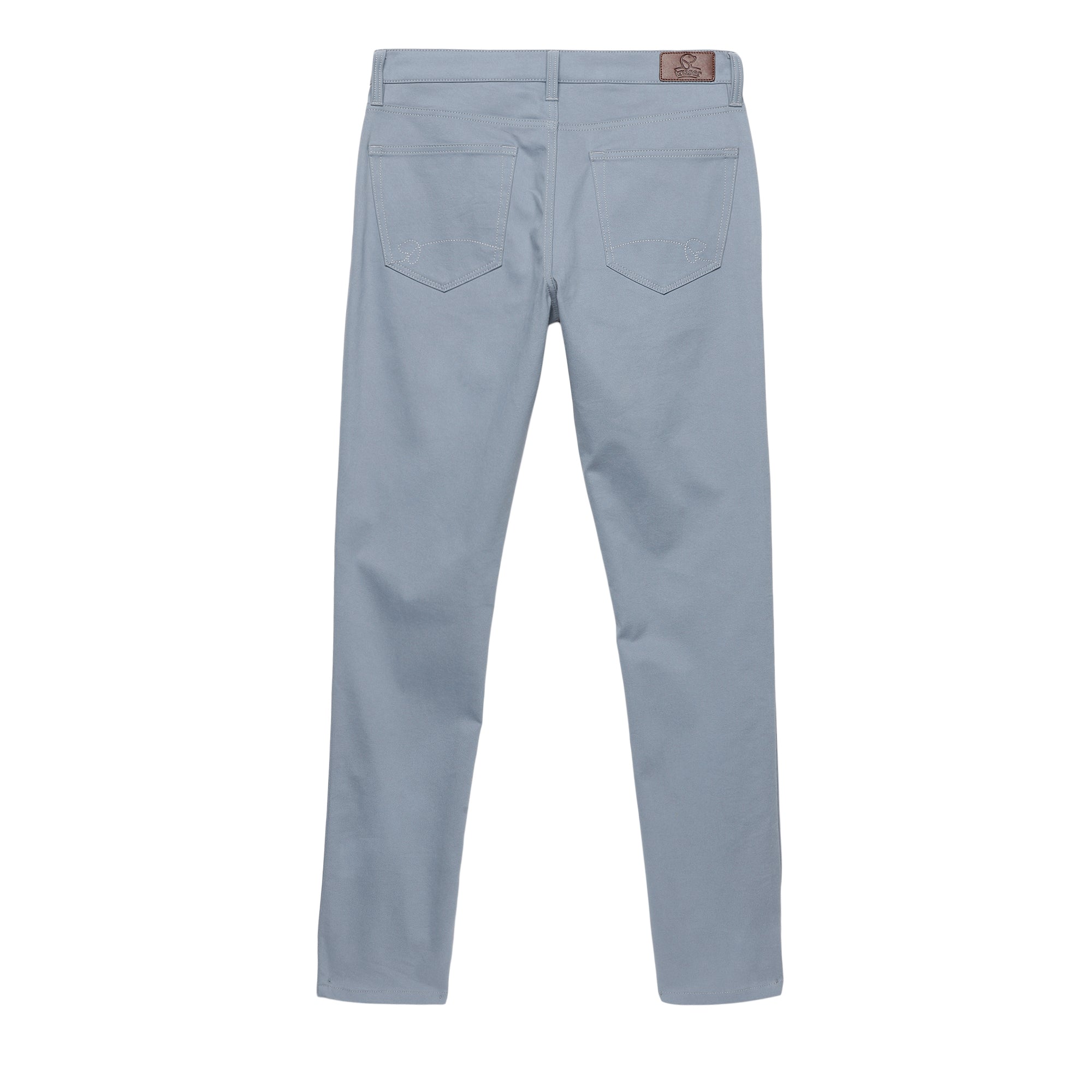 STRAIGHT FIT LUXE FIVE-POCKET PANTS - WASH DENIM