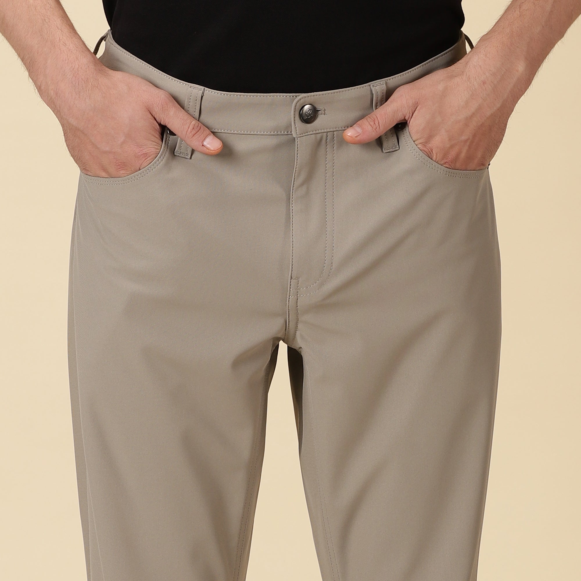 Slim Fit Golf Pant - Light Khaki