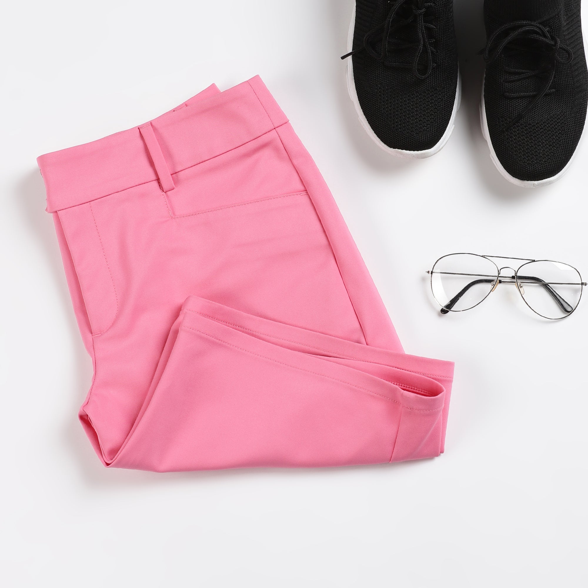 Slim Fit Golf Shorts - Bubble Gum Pink