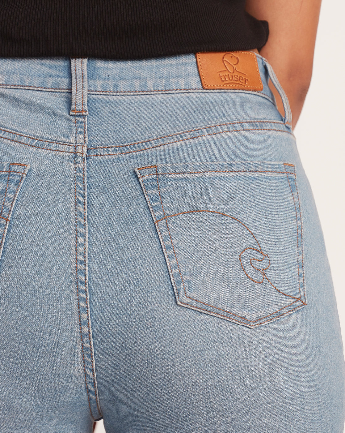 Skinny Fit Waist Jeans - Vapour Blue