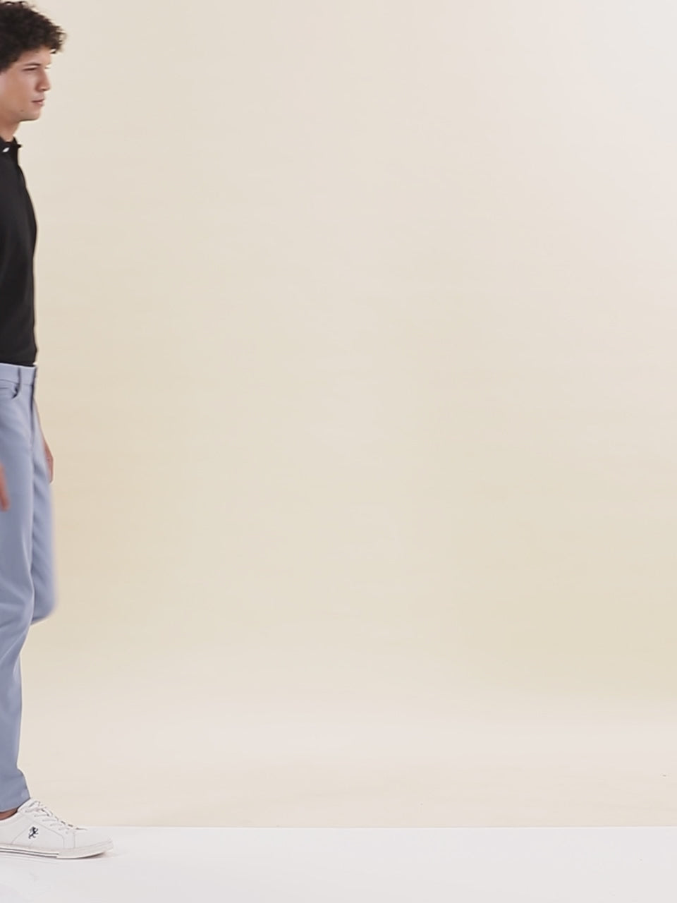 STRAIGHT FIT LUXE FIVE-POCKET PANTS - WASH DENIM