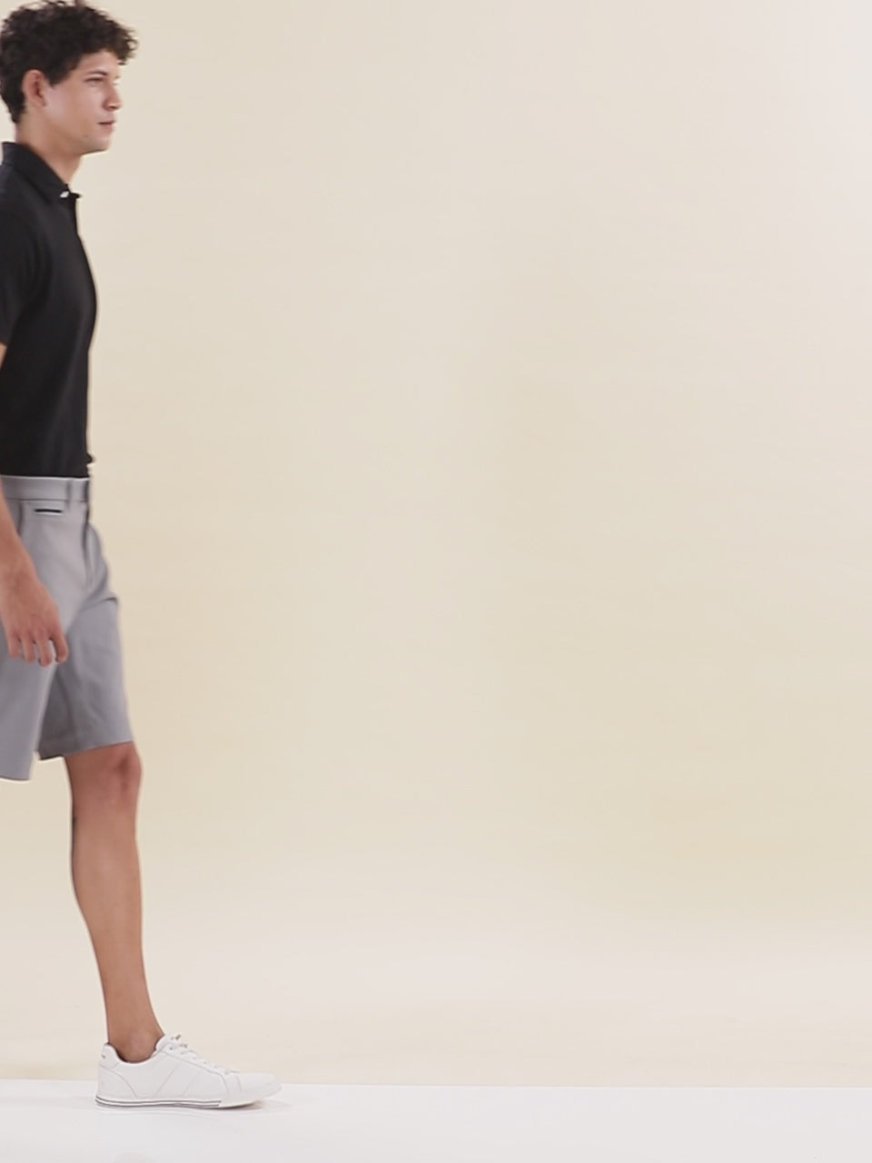 Tapered Fit Chino Shorts - Frost Grey