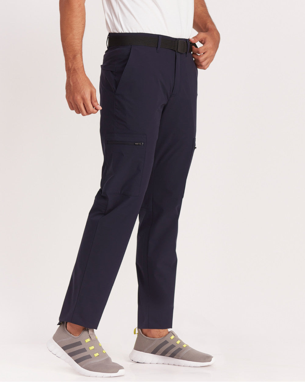 Straight Fit Hybrid Cargos - Navy