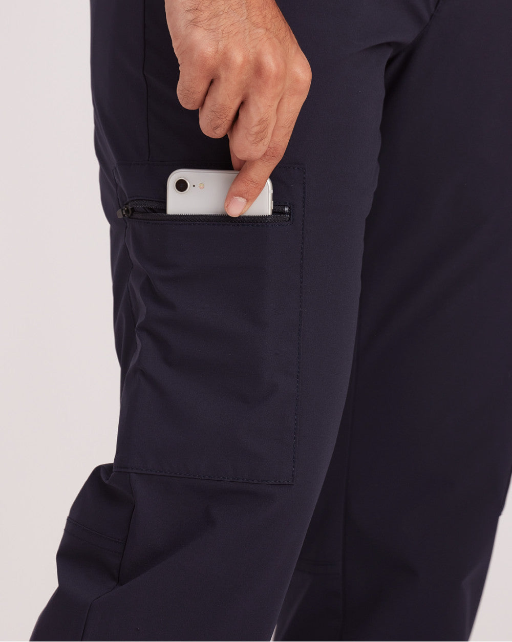 Straight Fit Hybrid Cargos - Navy