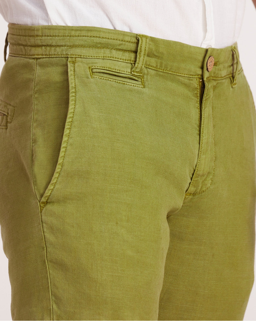 Tapered Fit Leisure Cargos - Olive