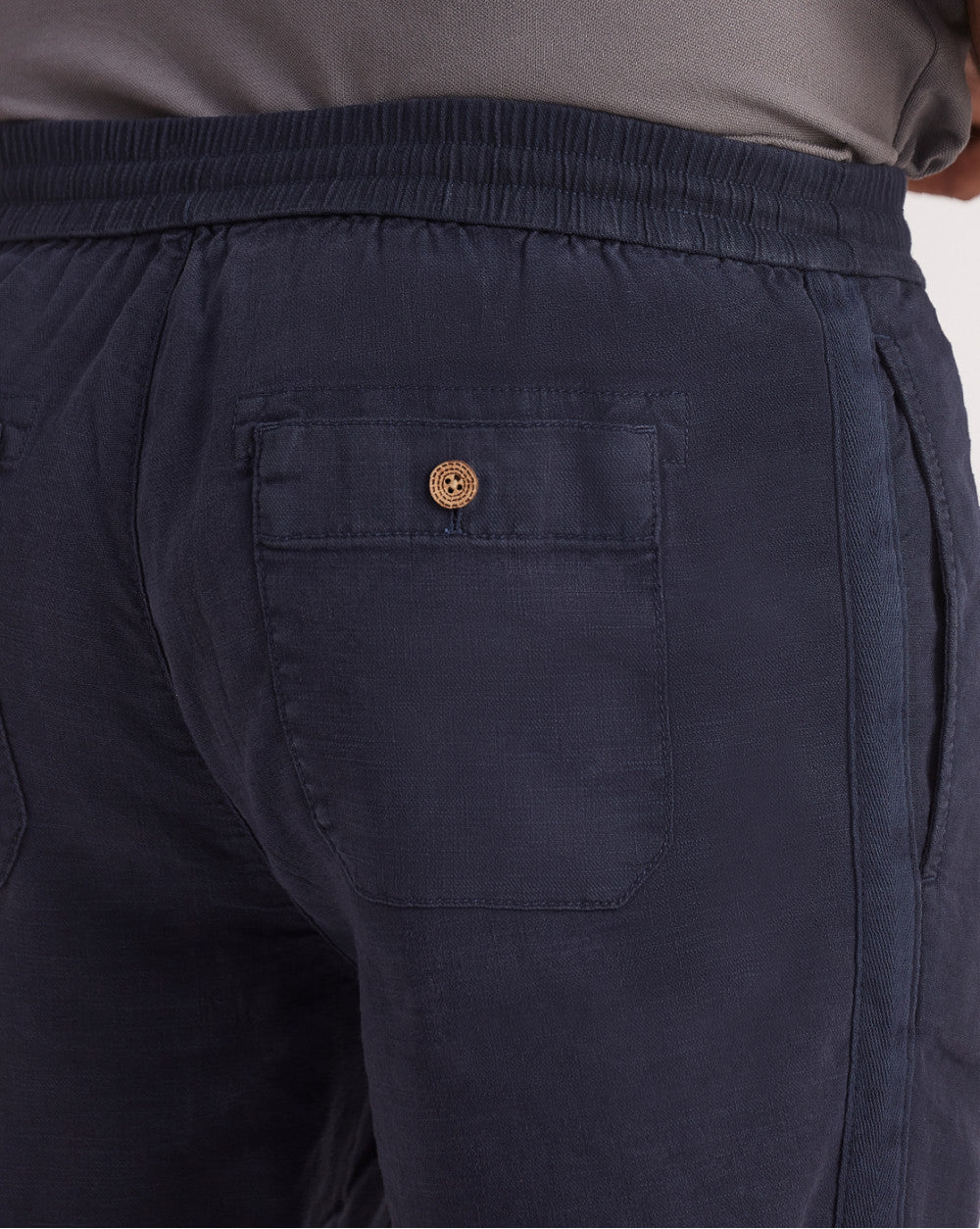 Tapered Fit Comfort Pants - Navy