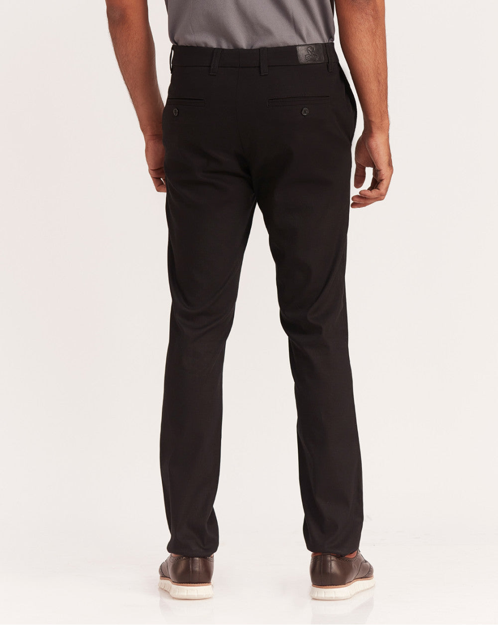 Slim Fit Luxe Chinos - Jet Black