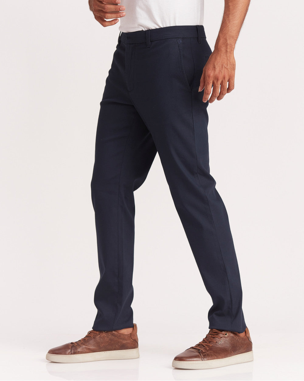 Tapered Fit Luxe Chinos - Navy
