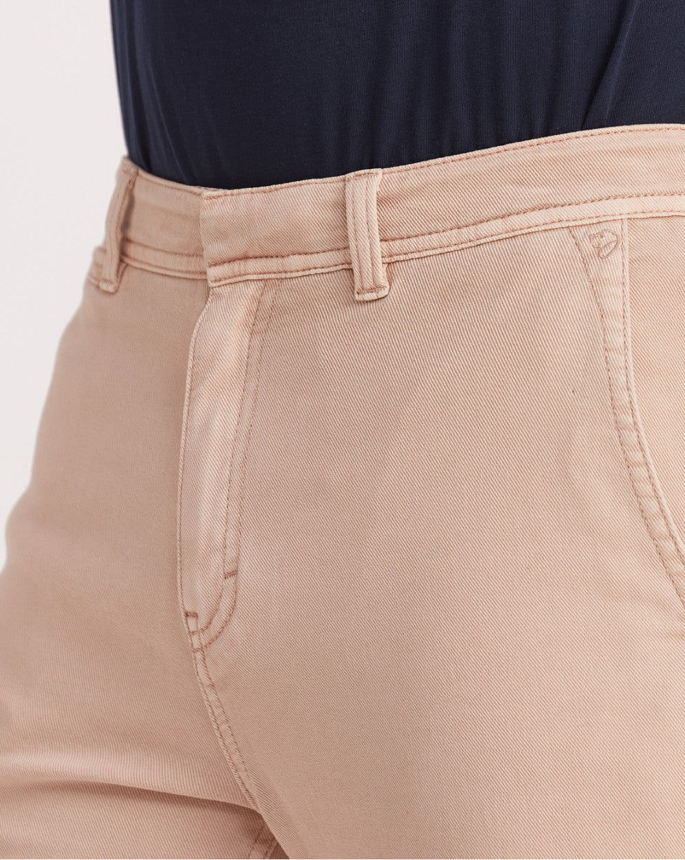 Regular Fit Garment Dyed Chinos - Latte
