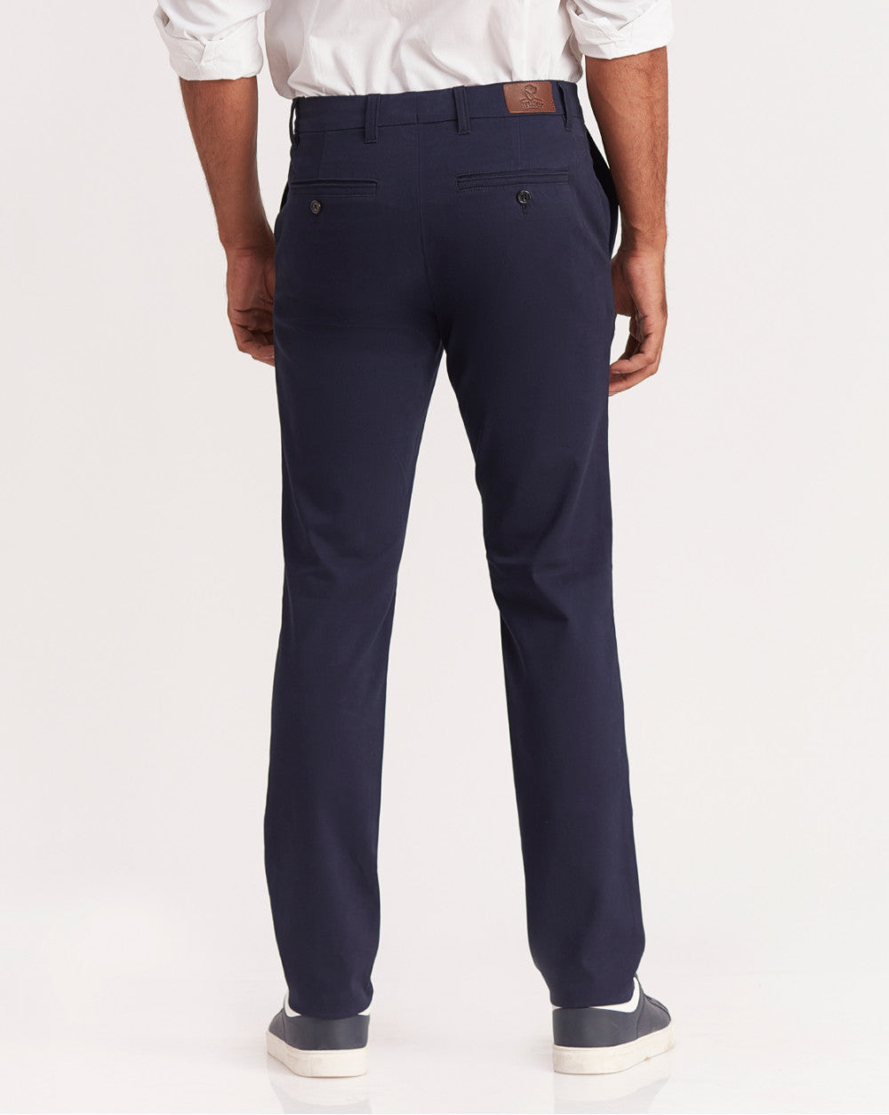 Regular Fit Fit Luxe Chinos - Navy
