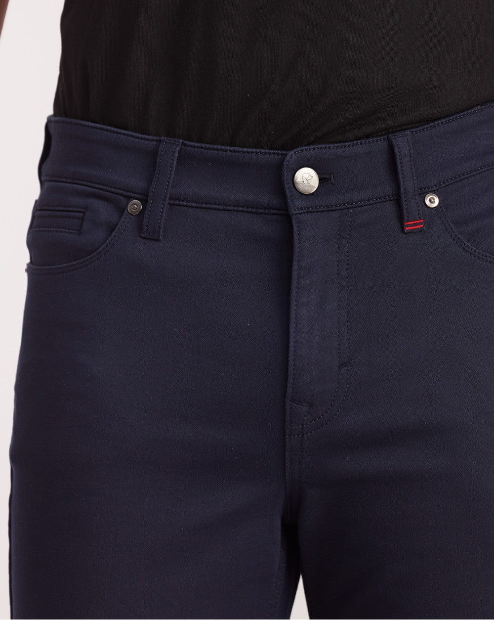 Skinny Fit Five-Pocket Urban Pants - Navy