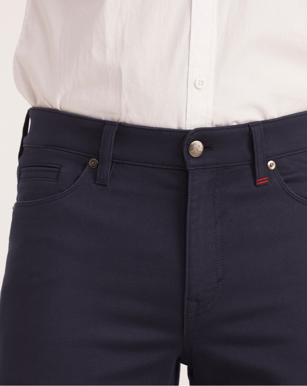 Slim Fit Five-Pocket Urban Pants - Navy