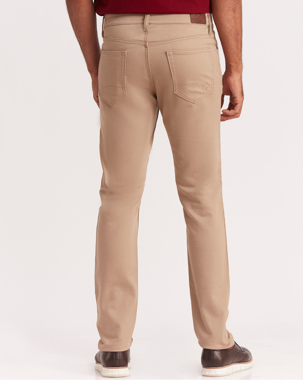 Slim Fit Five-Pocket Urban Pants - Khaki