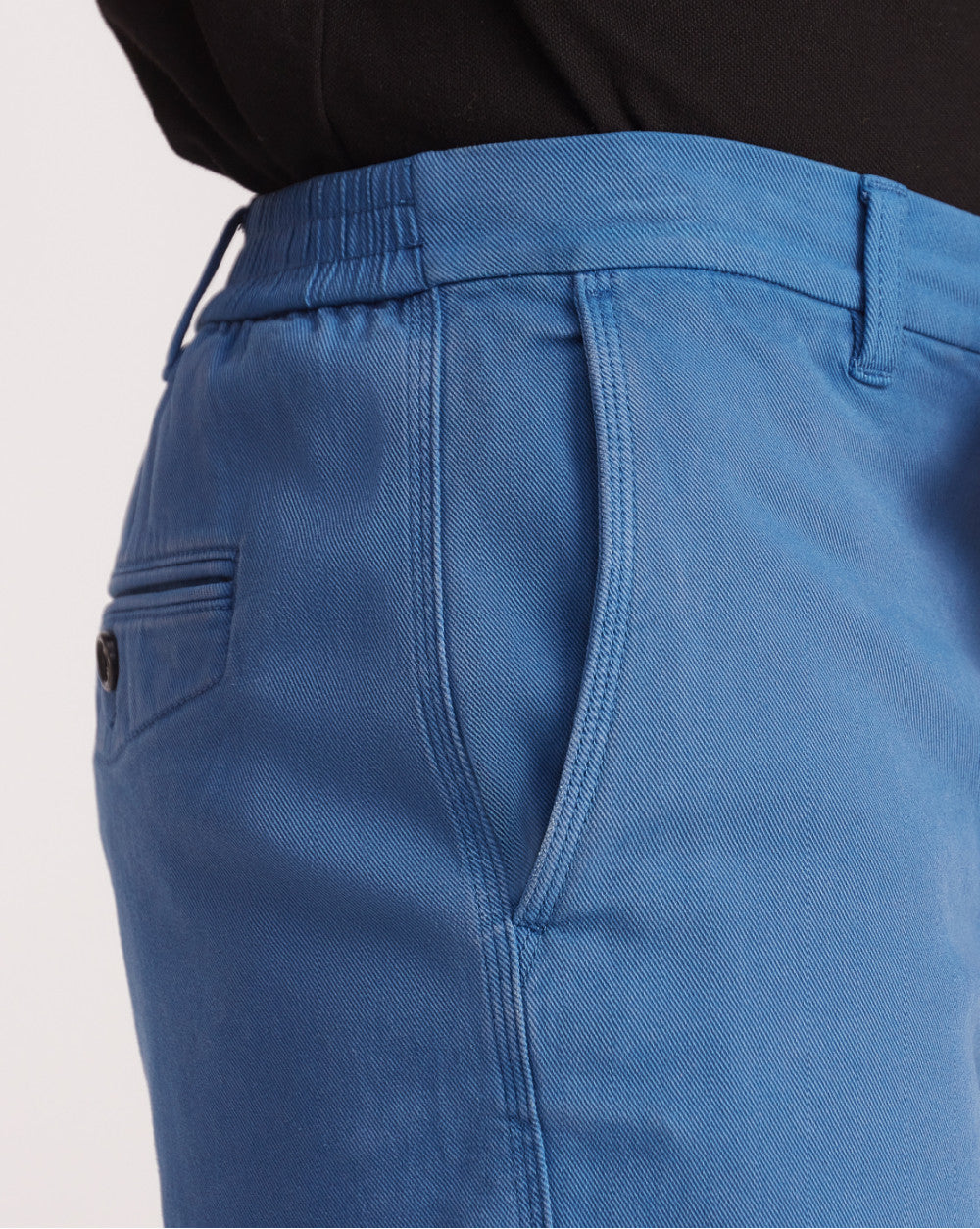 Garment Dyed Elasticized Shorts - Federal Blue
