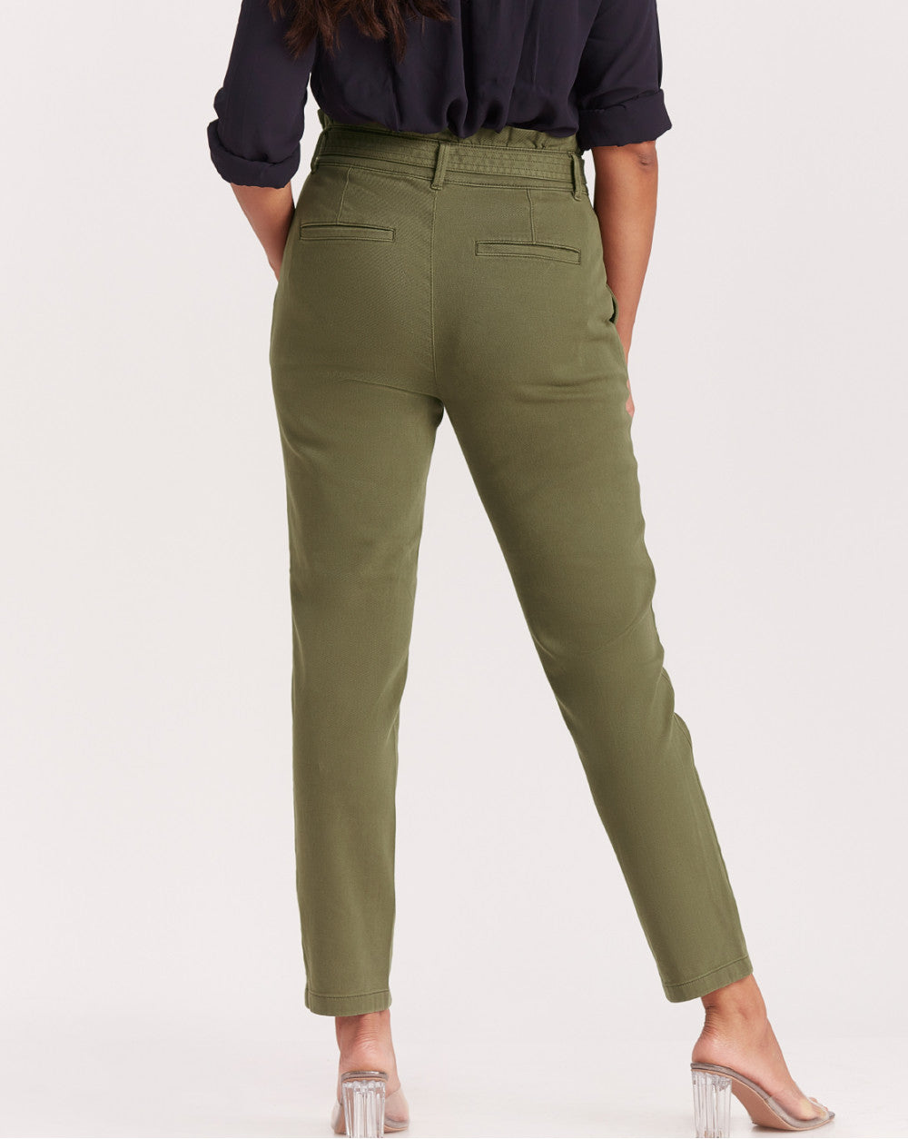Tapered Fit Juan Tapered Garment-Dyed Pants - Army Green