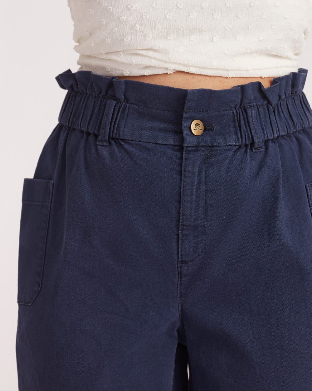 Tapered Fit Tapered Super Stretch Pants - Navy