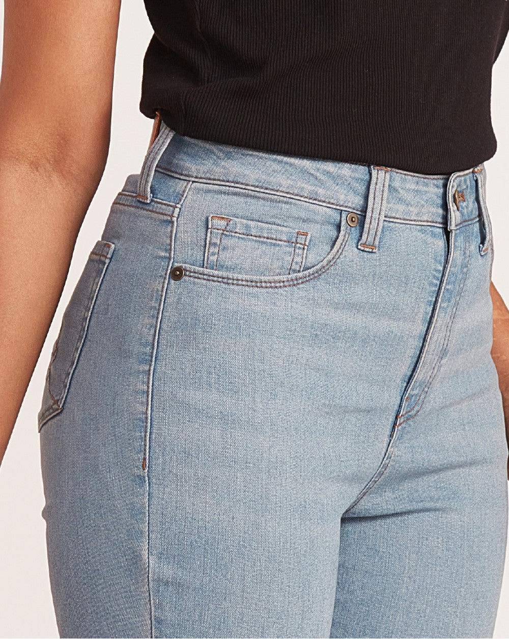 Skinny Fit Waist Jeans - Vapour Blue