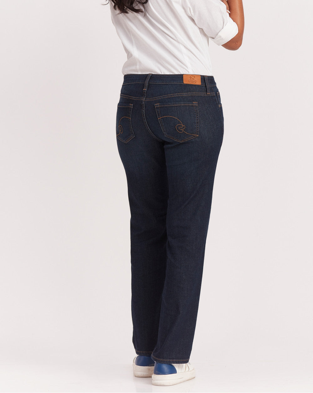 Straight Fit Waist Jeans - Prime Blue