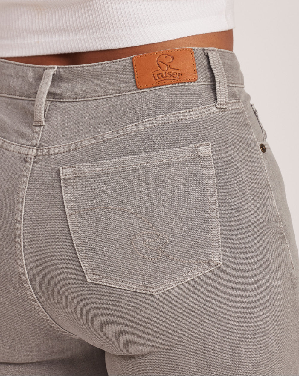 Skinny Fit High Waist Colored Jeans - Soft Grey
