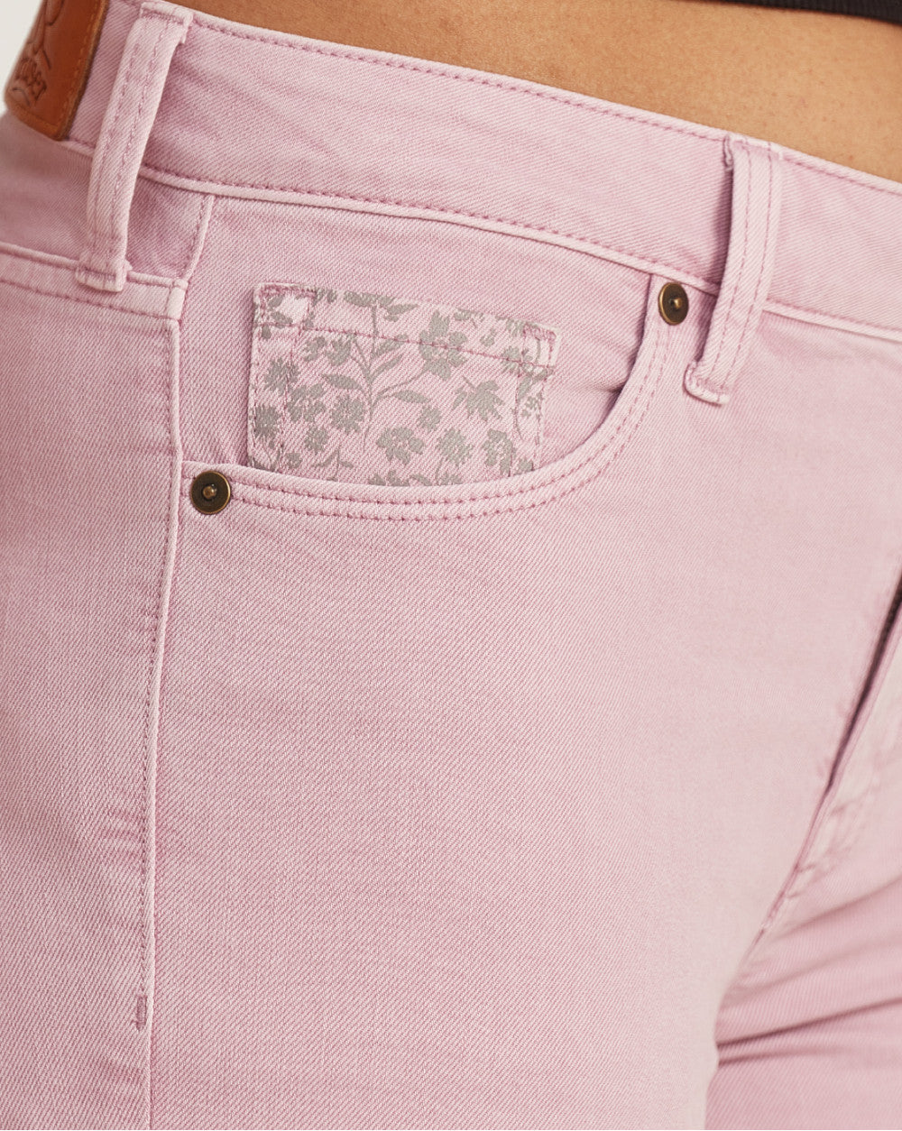 Slim Fit Mid Waist Colored Jeans - Lush Lilac