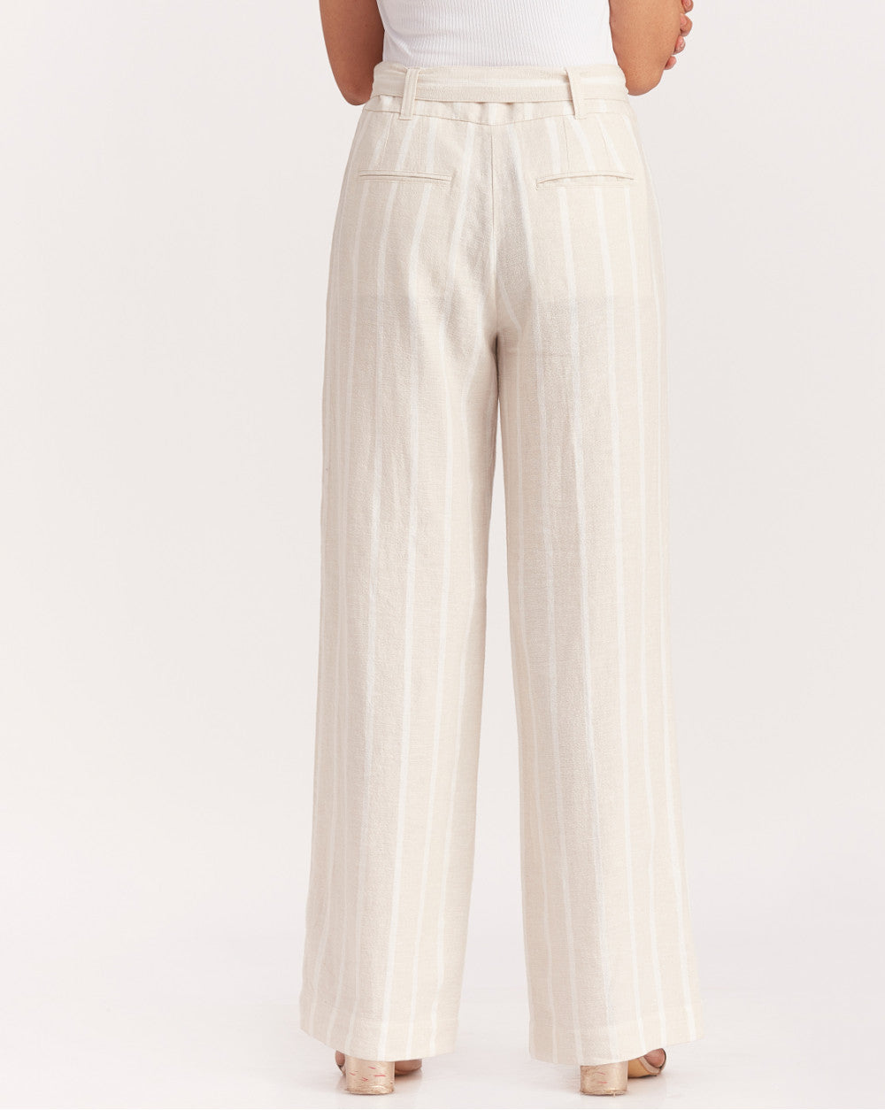 Wide Leg Rich Wide Leg Pants - Natural