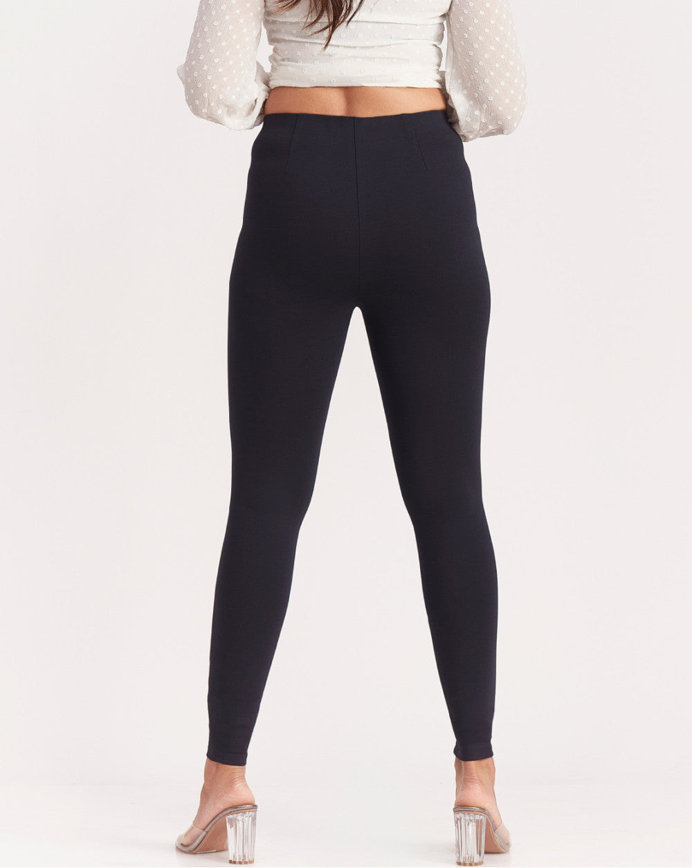 Skinny Fit Ponte Knit Legging - Navy