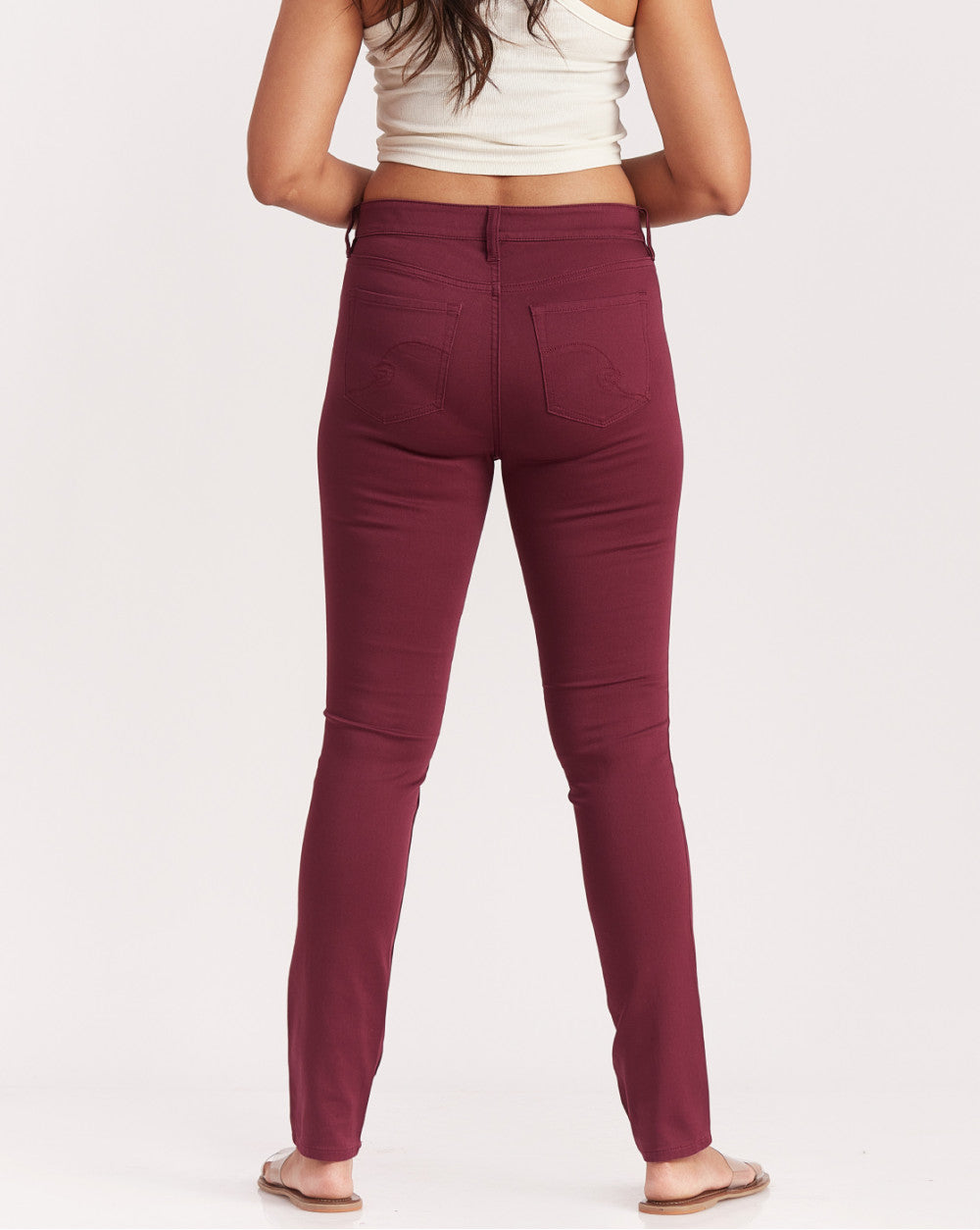Skinny Fit Skinny Five-Pocket Pants - Grape
