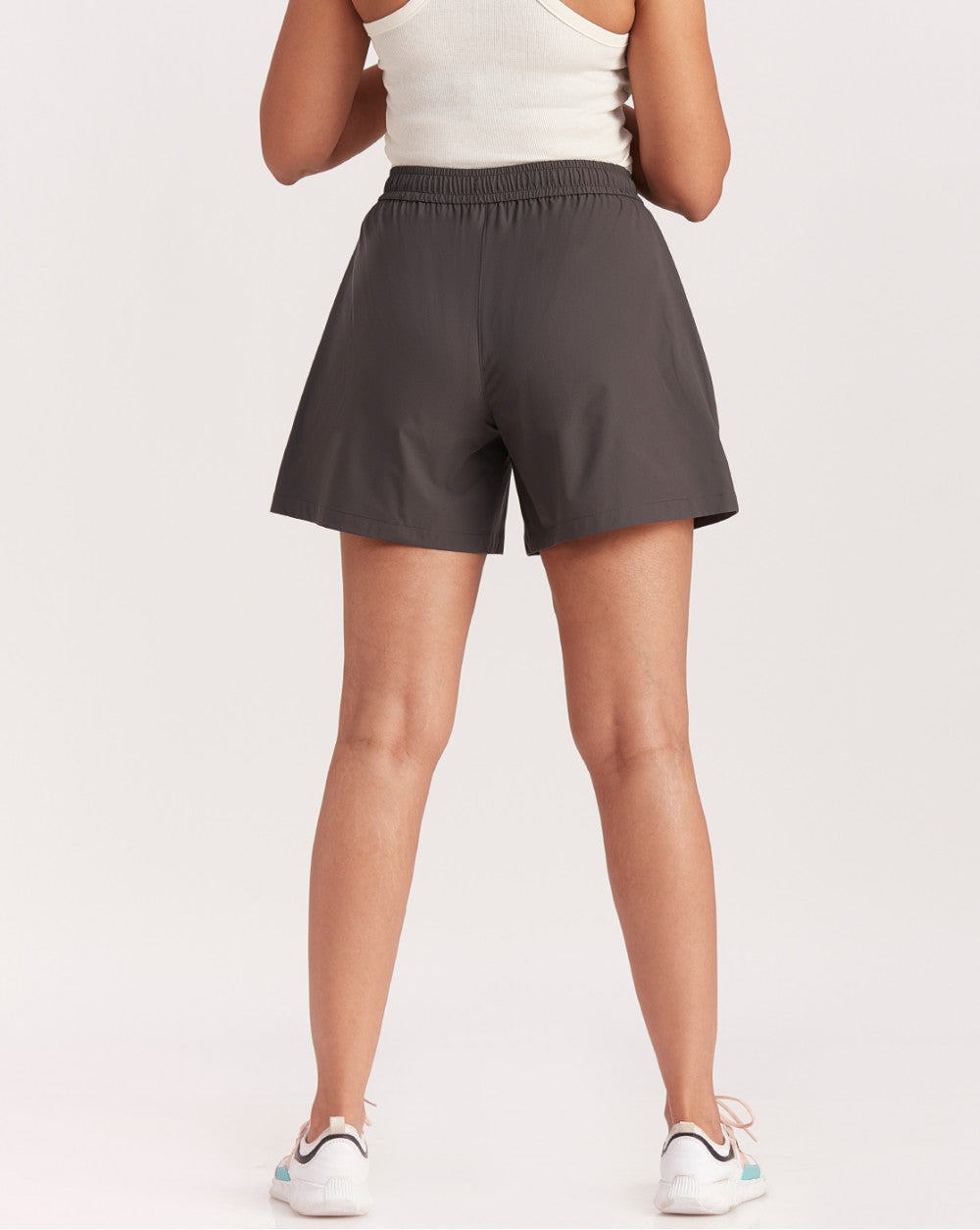 Mid Rise Running Shorts - Dark Charcoal