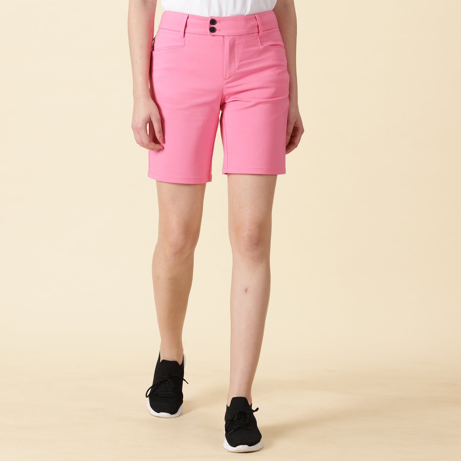 Slim Fit Golf Shorts - Bubble Gum Pink
