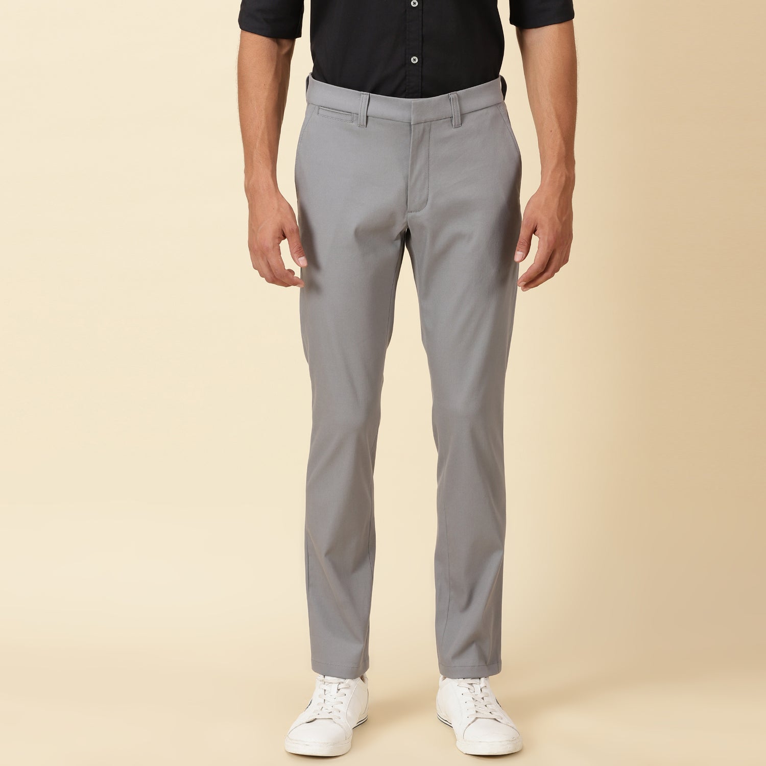 Regular Fit Luxe Chinos - Frost Grey