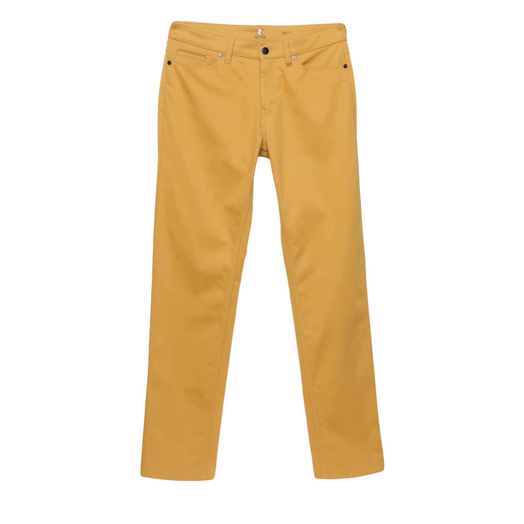 Skinny Fit Five-Pocket Luxe Pants - Ochre