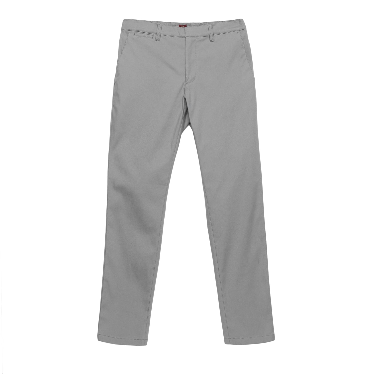 Slim Fit Elasticized Crossover Chinos - Frost Grey