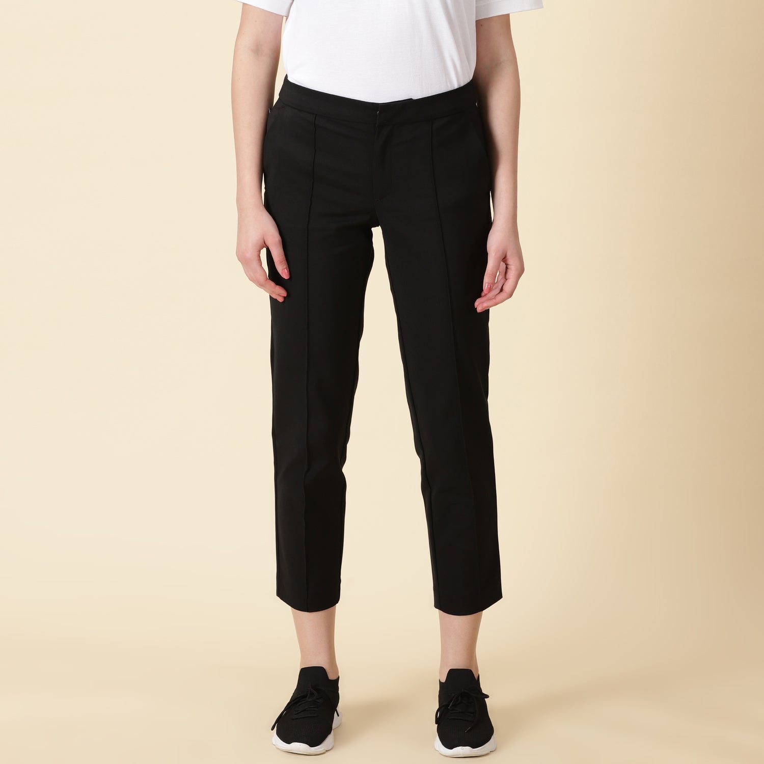 Slim Fit Golf Pants - Black