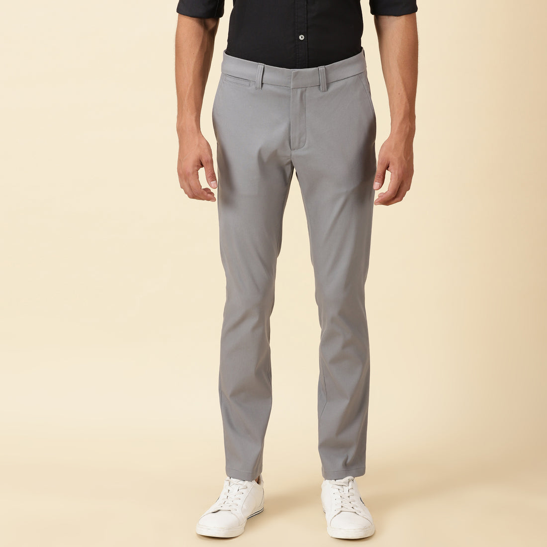 Slim Fit Luxe Chinos - Frost Grey