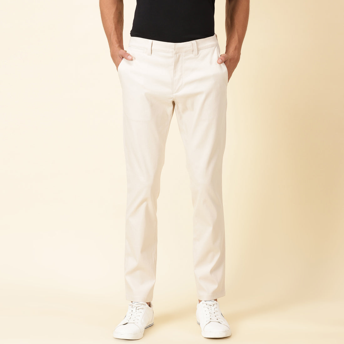 Slim Fit Elasticized Crossover Chinos - French Oak