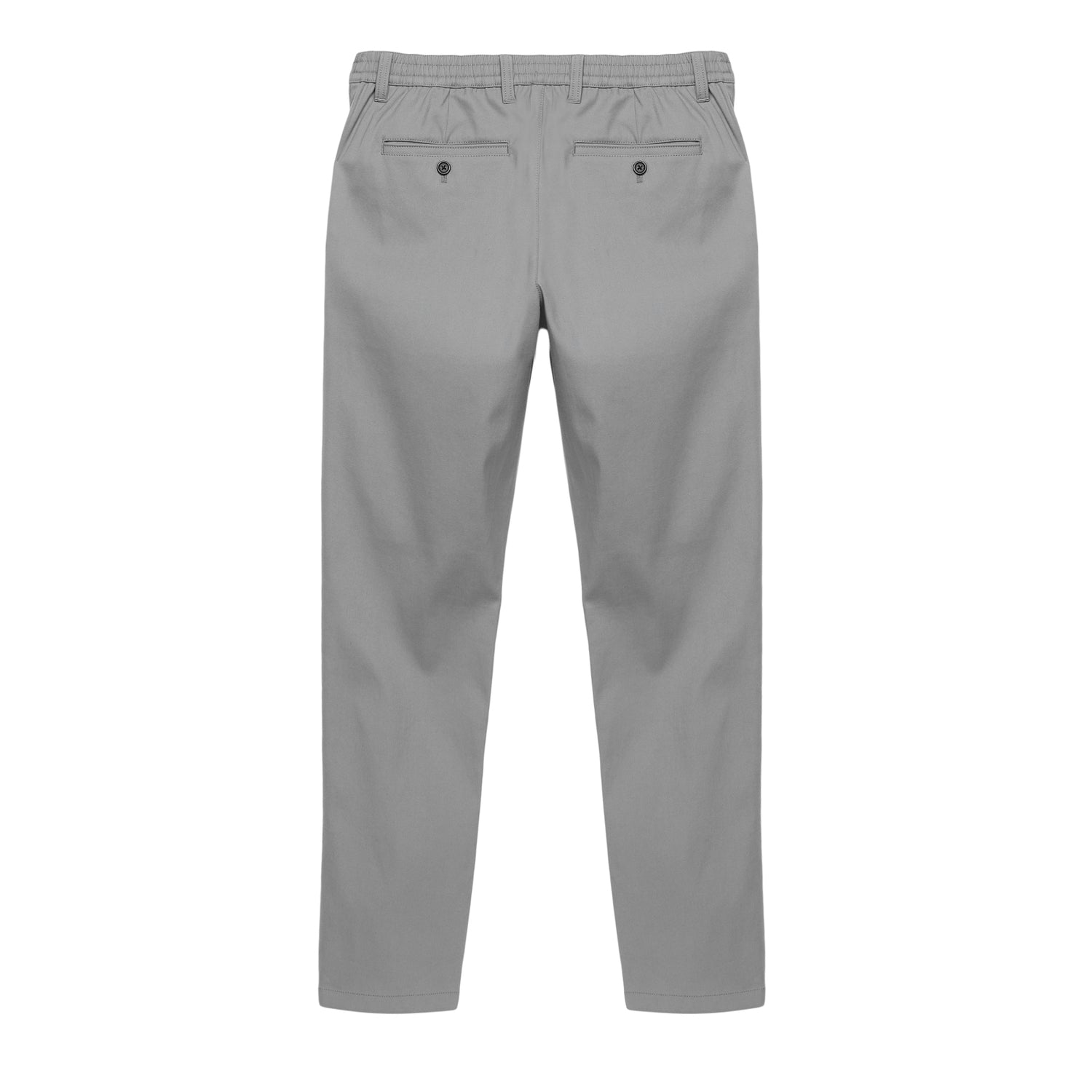 Slim Fit Elasticized Crossover Chinos - Frost Grey