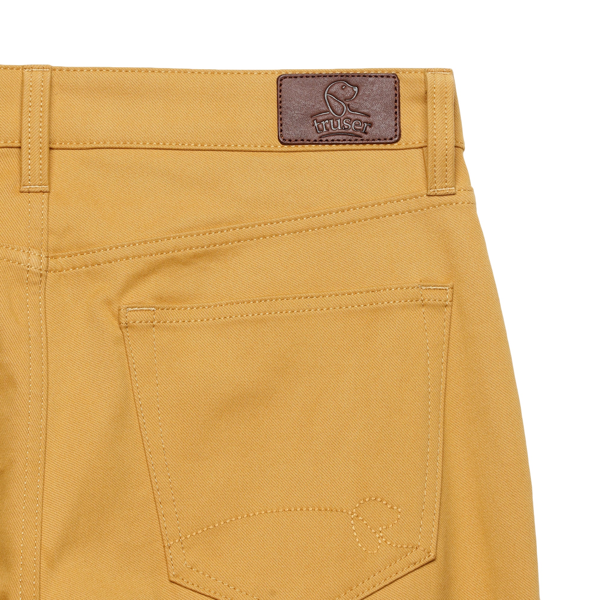 Skinny Fit Five-Pocket Luxe Pants - Ochre