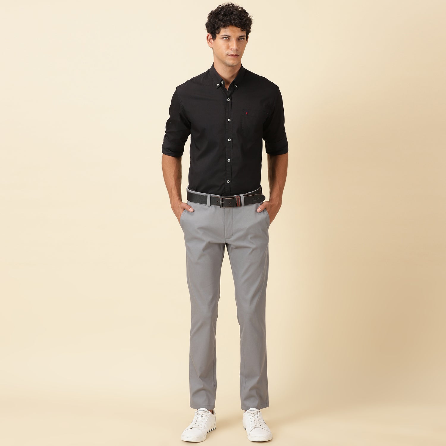 Regular Fit Luxe Chinos - Frost Grey