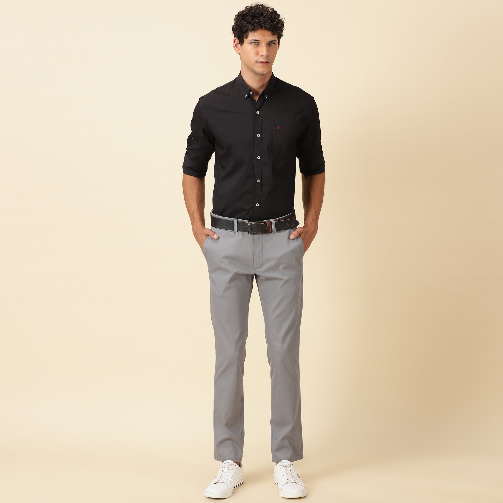 Regular Fit Luxe Chinos - Frost Grey