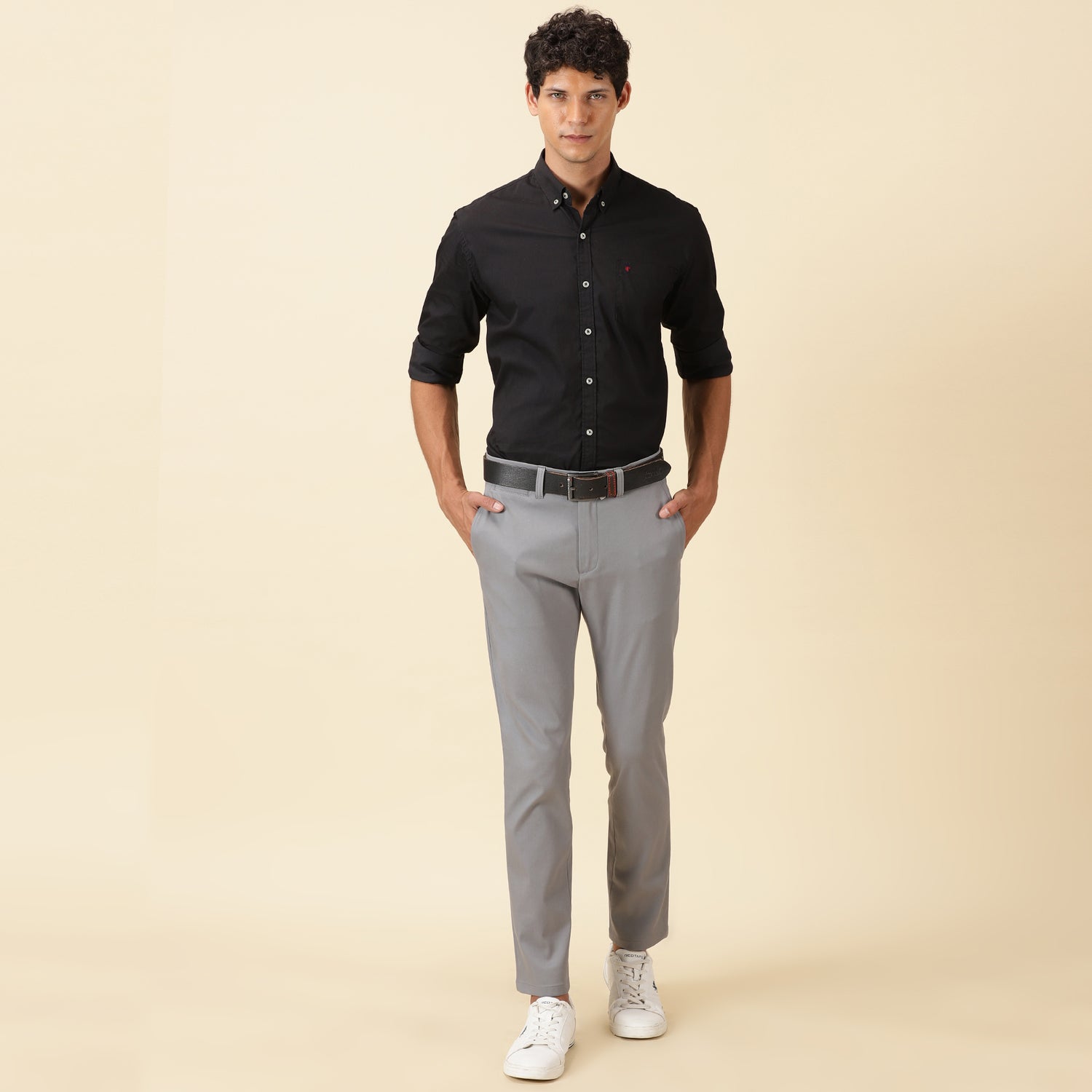 Slim Fit Luxe Chinos - Frost Grey