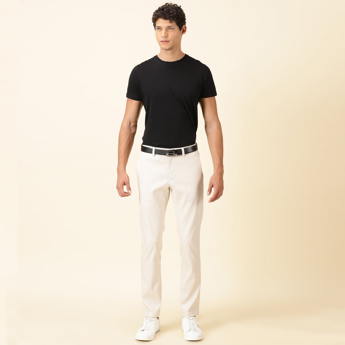 Slim Fit Elasticized Crossover Chinos - French Oak