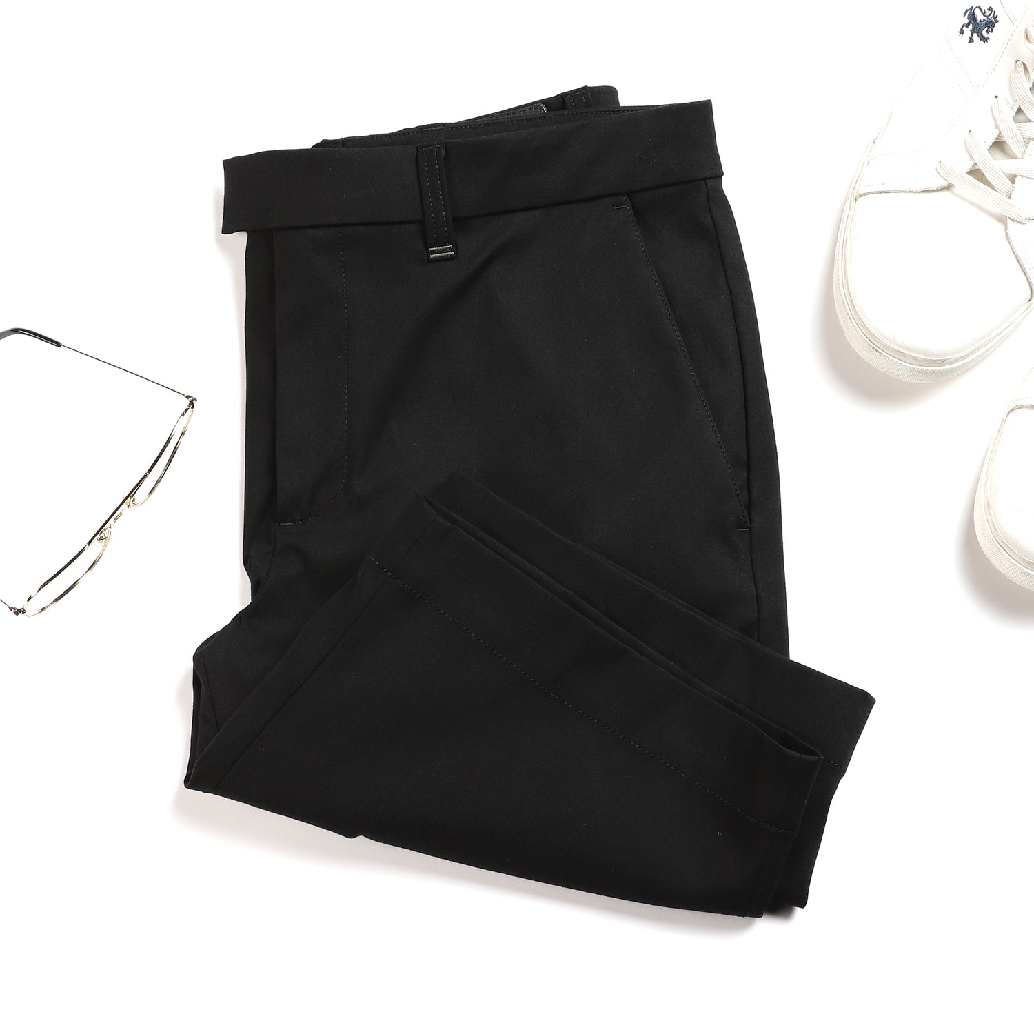 Tapered Fit Chino Shorts - Black