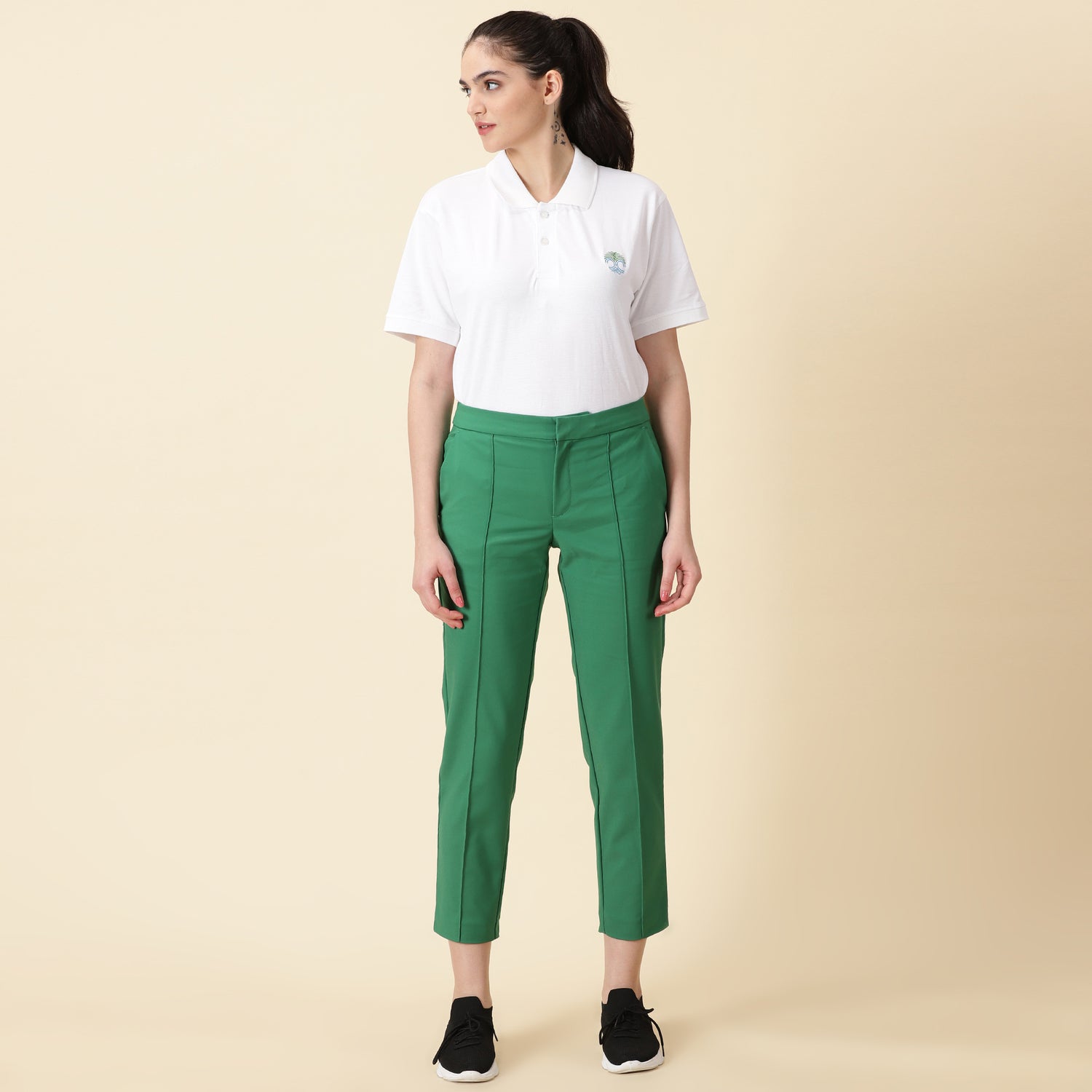 Slim Fit Golf Pants - Grass Green