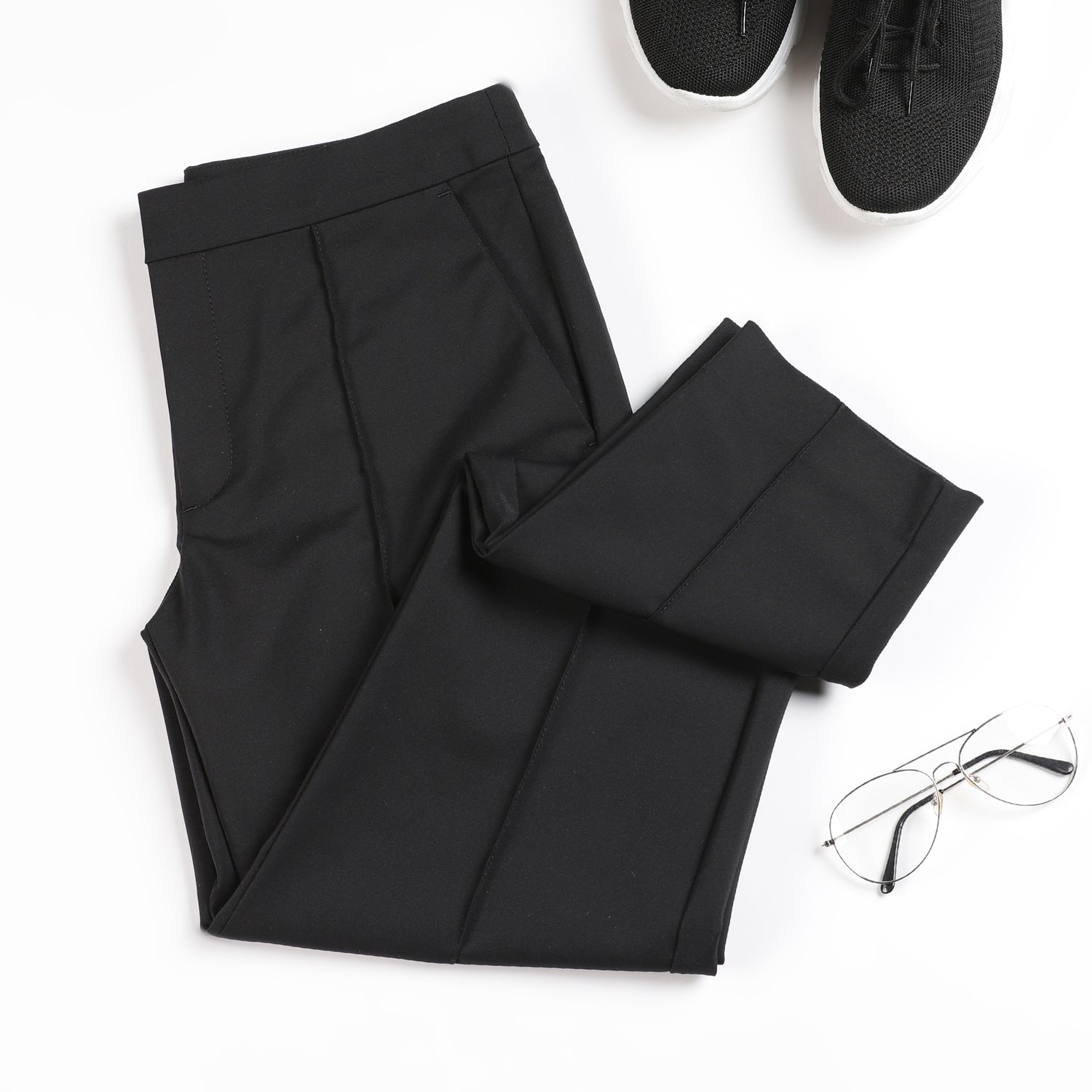 Slim Fit Golf Pants - Black