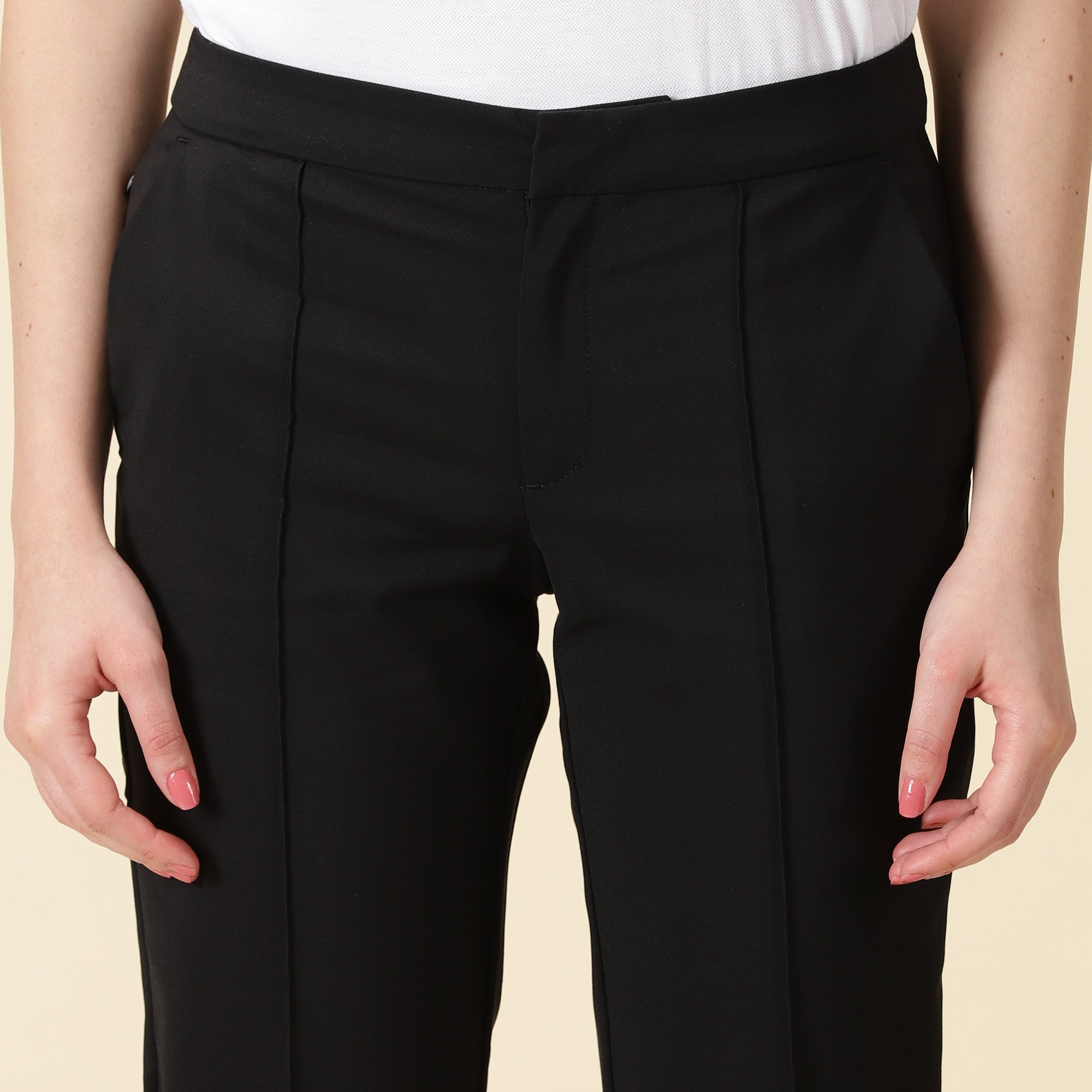 Slim Fit Golf Pants - Black