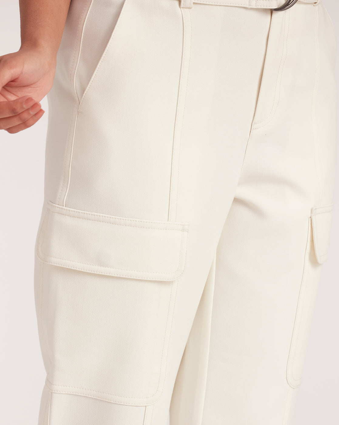 Tapered Fit Refined Cargo - Ivory