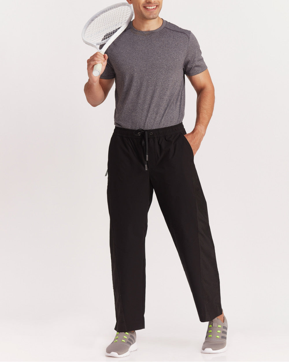 Regular Fit All-Day Track Pants - Jet Black