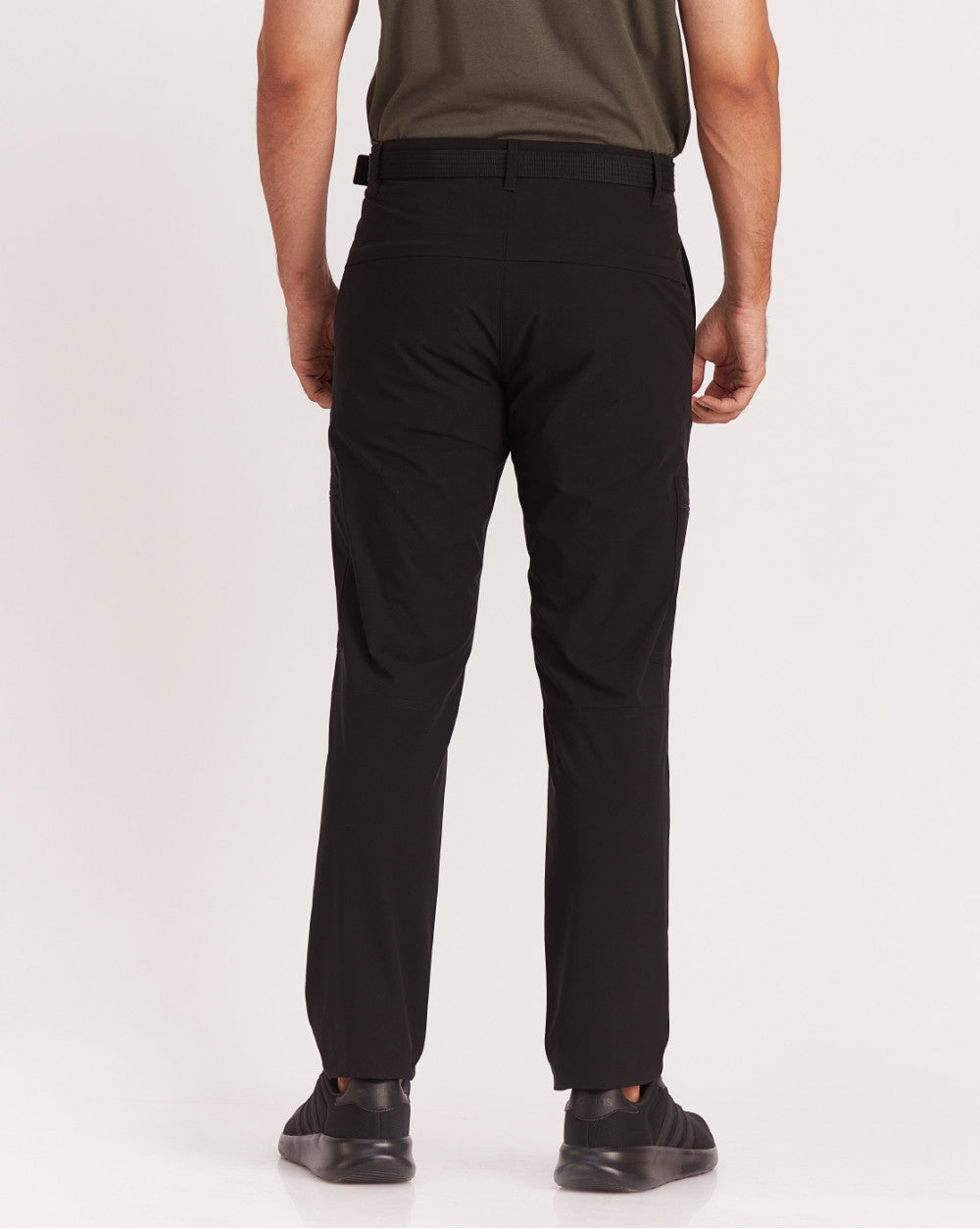 Straight Fit Hybrid Cargos - Jet Black