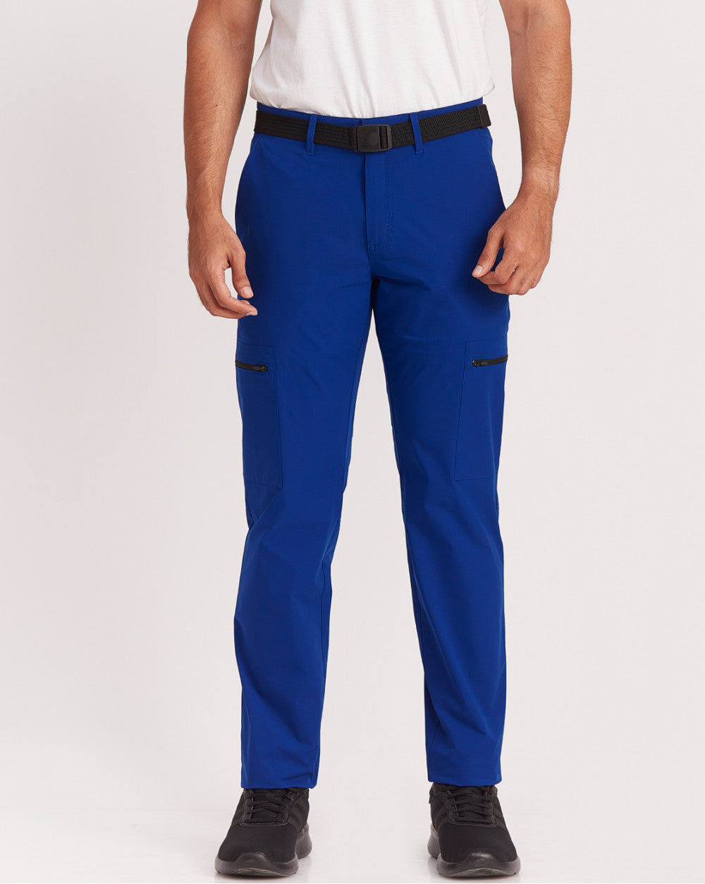 Straight Fit Hybrid Cargos - Mountain Blue